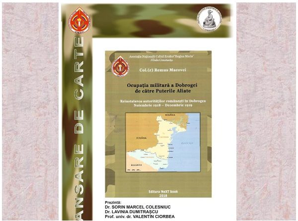 Ocupatia militara a Dobrogei de catre Puterile Aliate Remus Macovei coperta carte