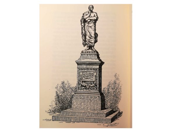statuia lui ovidius desen de ettore ferrare